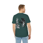 Koi Yin-Yang Wave T-Shirt — Japanese Wave & Red Sun Graphic Tee