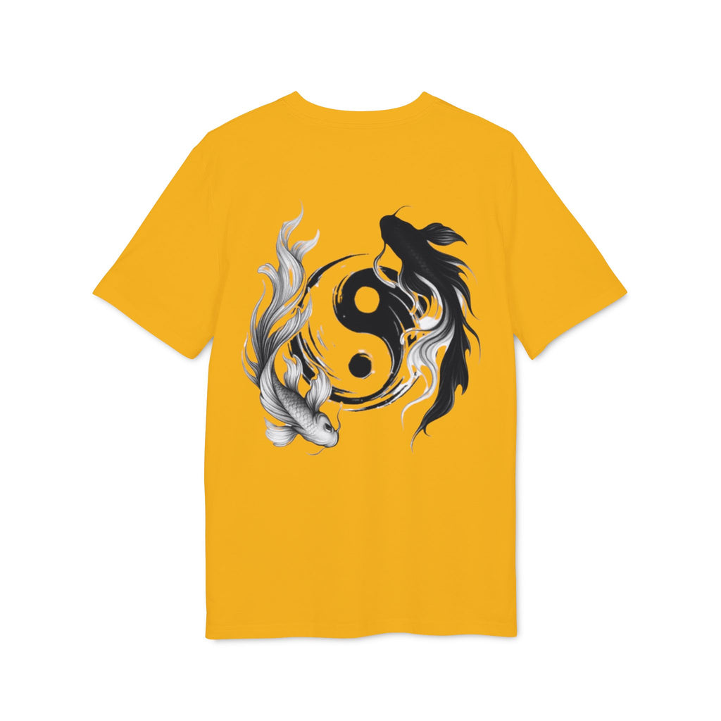 Koi Yin-Yang Wave T-Shirt — Japanese Wave & Red Sun Graphic Tee