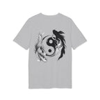 Koi Yin-Yang Wave T-Shirt — Japanese Wave & Red Sun Graphic Tee