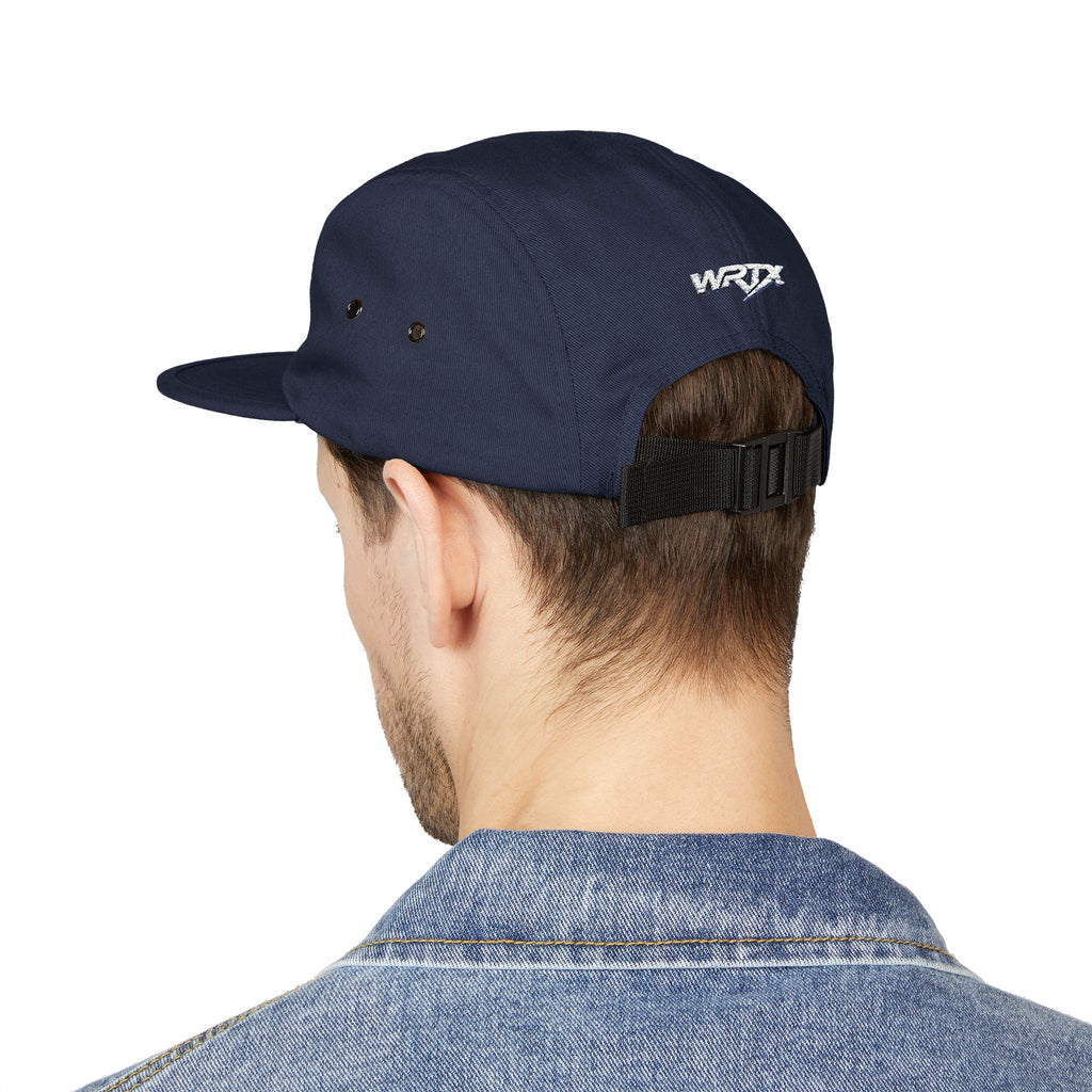 WRX Logo Embroidered 5-Panel Cap — Retro Rally Streetwear