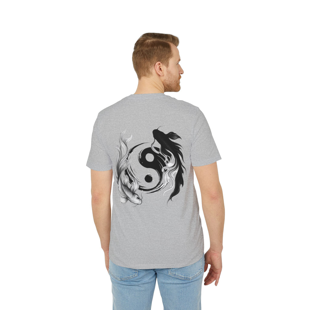 Koi Yin-Yang Wave T-Shirt — Japanese Wave & Red Sun Graphic Tee