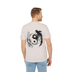Koi Yin-Yang Wave T-Shirt — Japanese Wave & Red Sun Graphic Tee