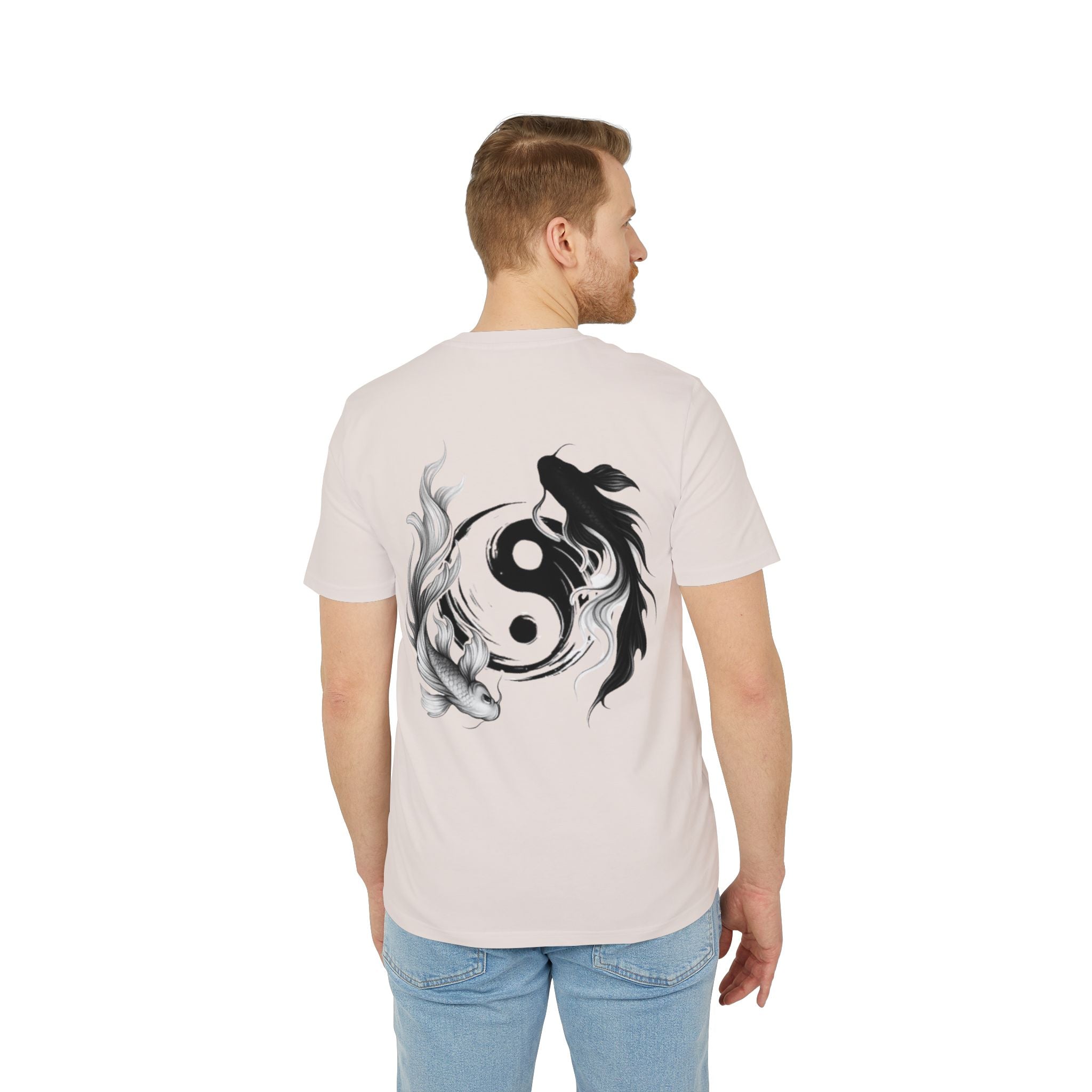 Koi Yin-Yang Wave T-Shirt — Japanese Wave & Red Sun Graphic Tee