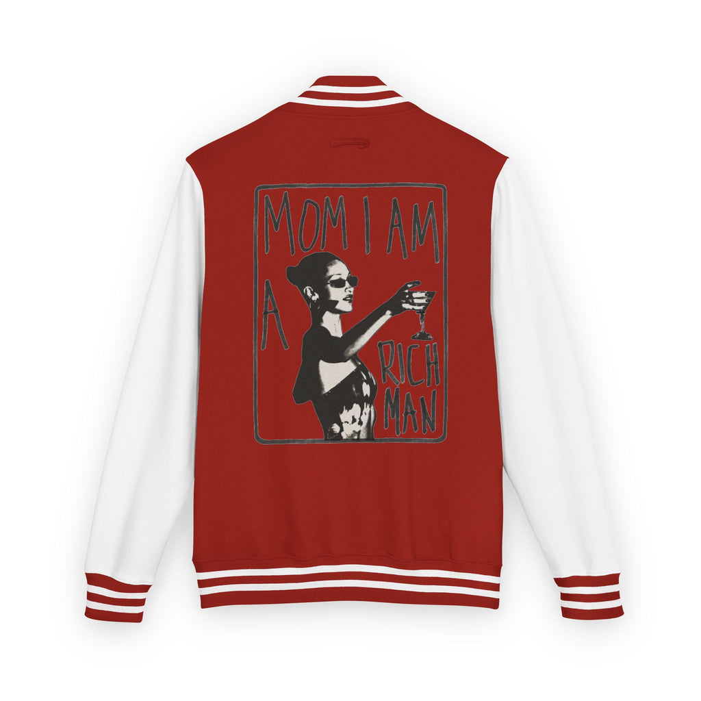 Letterman Jacket — 'Mom I Am A Rich Man' Retro Varsity Jacket