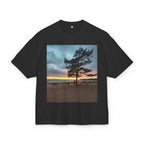 Sunset Pine Beach Tee — Scenic Nature Photo T‑Shirt with WRX Back Logo