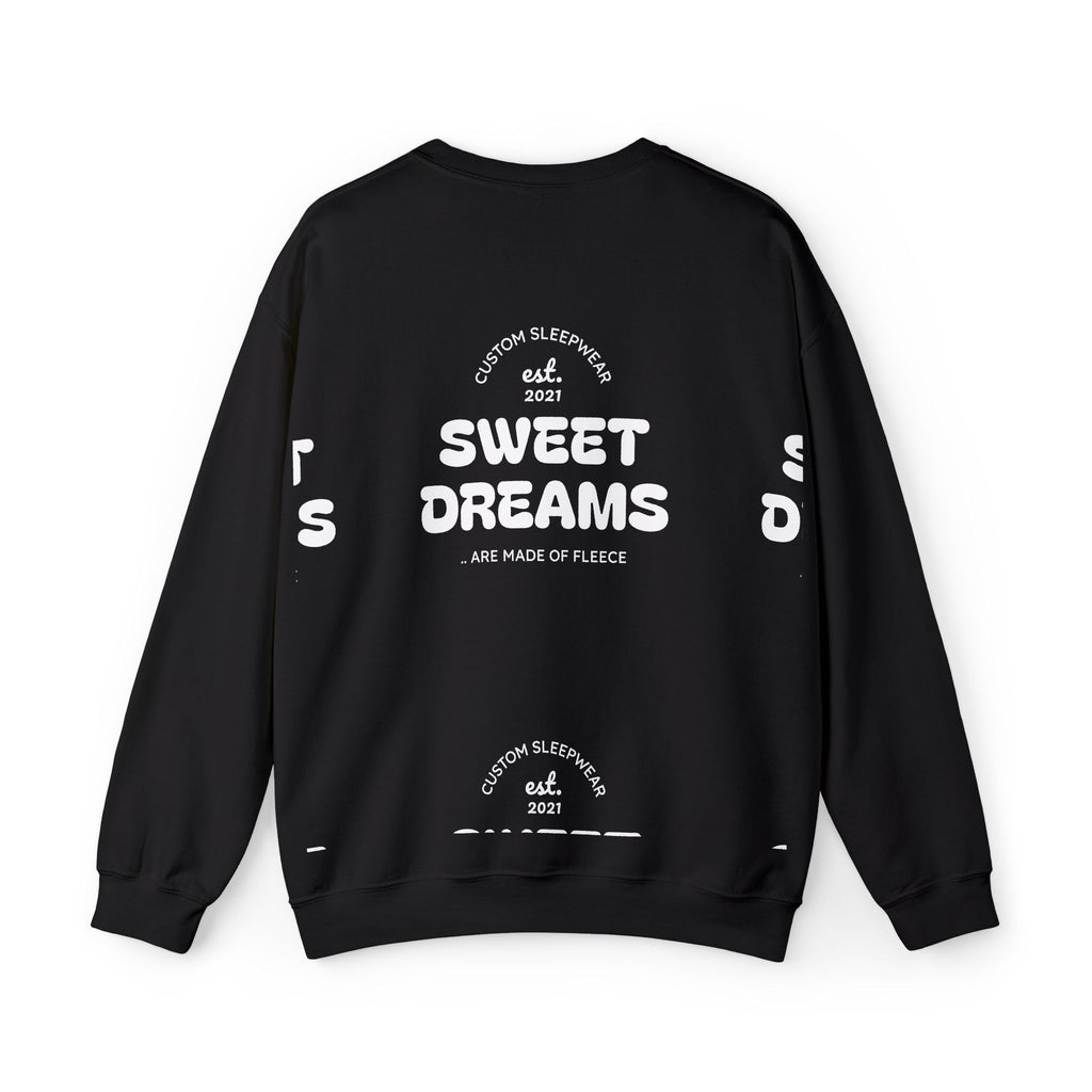 Sweet Dreams Crewneck Sweatshirt — Cozy Back Print Sleepwear Pullover