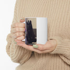 Cute Black Cat Ceramic Mug (11oz & 15oz)