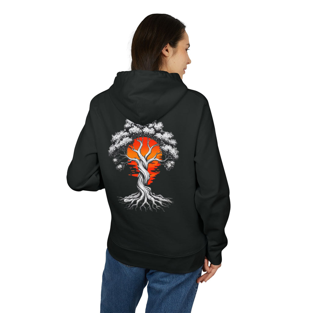Bonsai Sunset Hoodie — Tree of Life Graphic Pullover