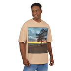Sunset Pine Beach Tee — Scenic Nature Photo T‑Shirt with WRX Back Logo