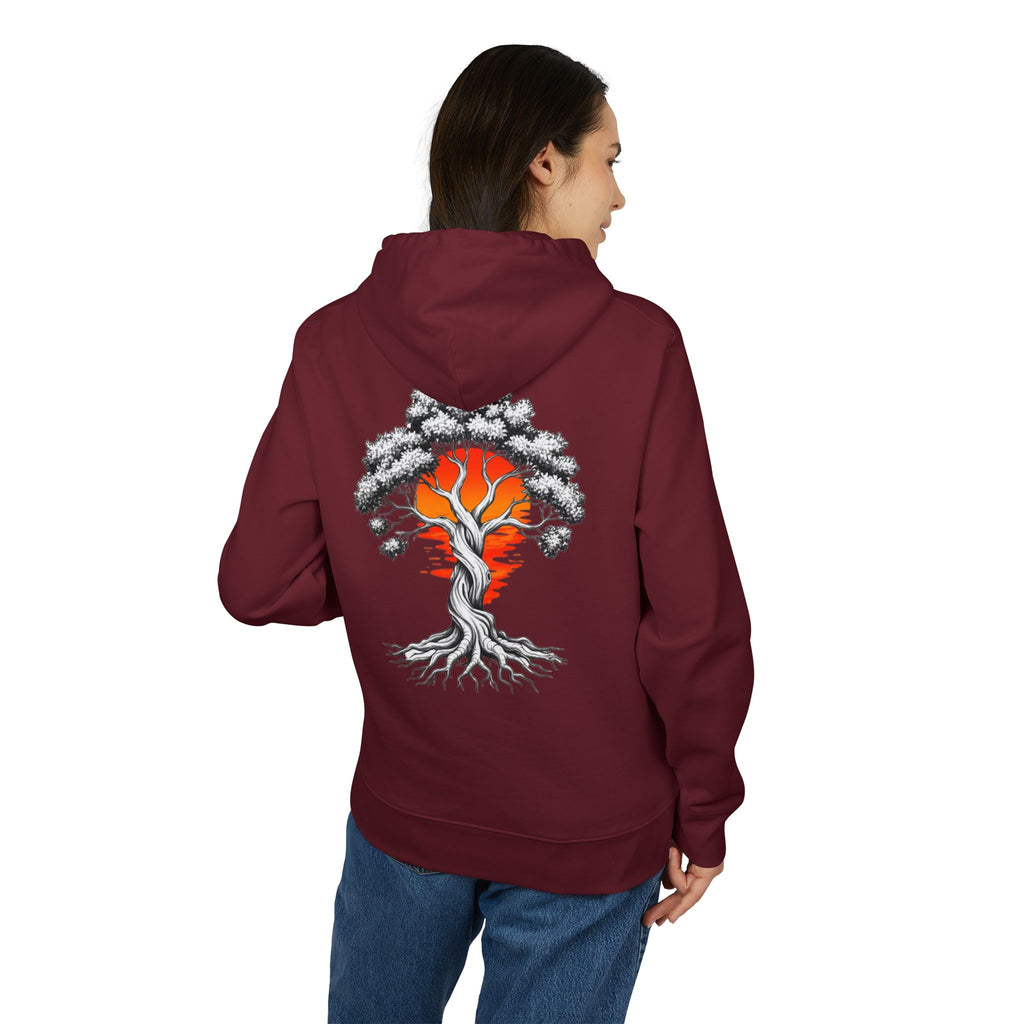 Bonsai Sunset Hoodie — Tree of Life Graphic Pullover