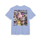 Floral WRX Tee — Oversized White Graphic T‑Shirt with Bouquet Back Print
