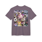 Floral WRX Tee — Oversized White Graphic T‑Shirt with Bouquet Back Print