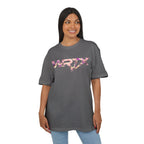 Floral WRX Tee — Oversized White Graphic T‑Shirt with Bouquet Back Print
