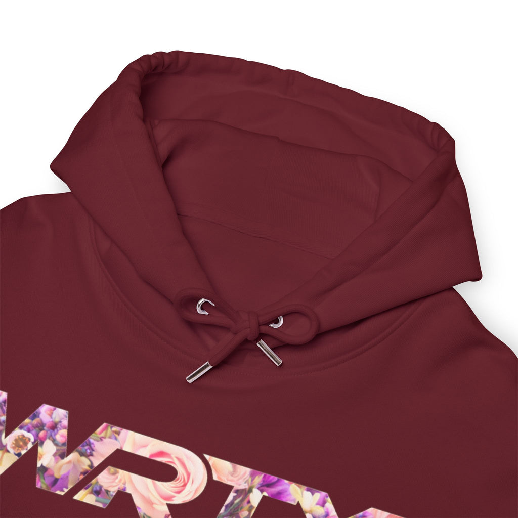 WRTX Logo Hoodie — Floral Front & Neon Samurai Graphic Back Streetwear