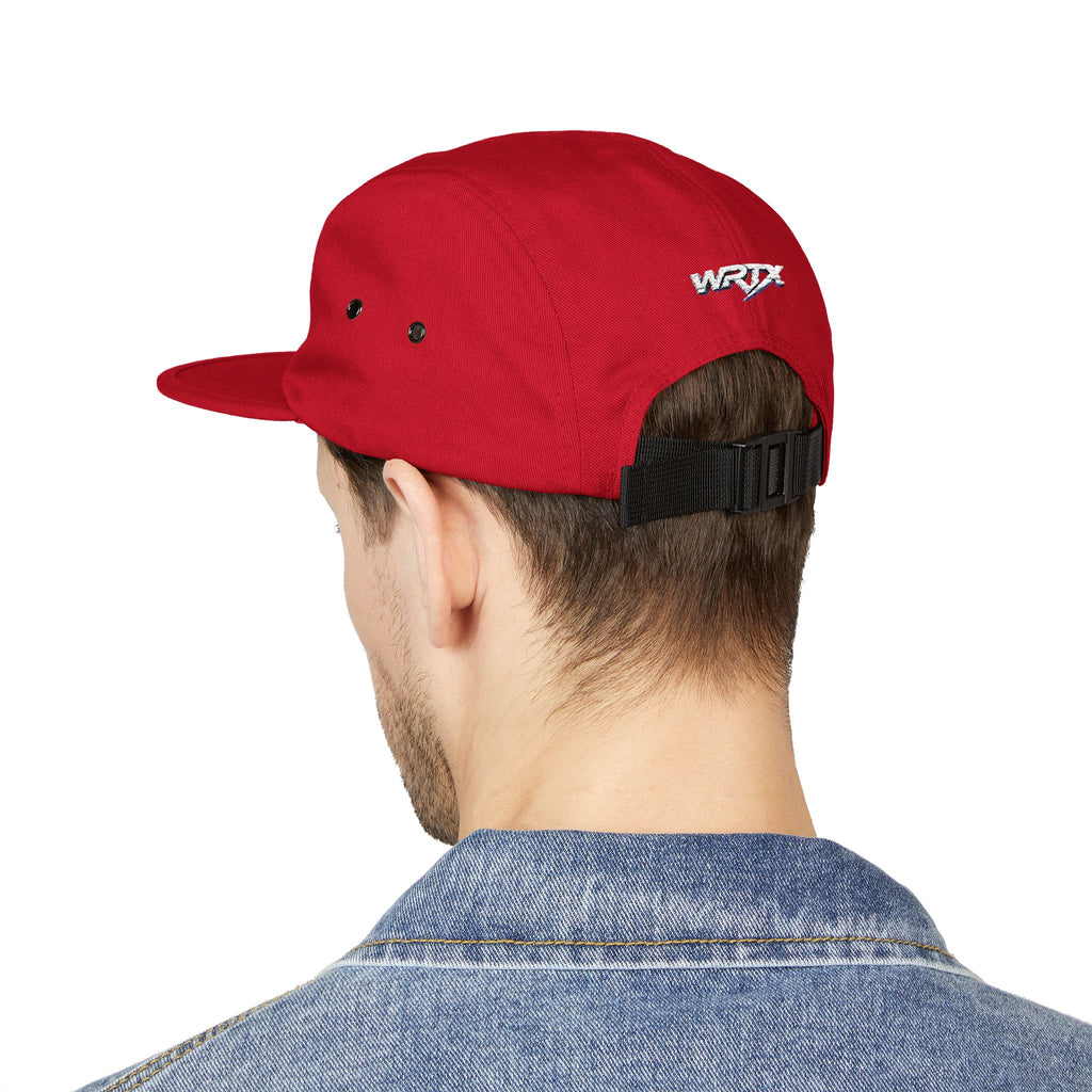 WRX Logo Embroidered 5-Panel Cap — Retro Rally Streetwear