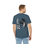 Koi Yin-Yang Wave T-Shirt — Japanese Wave & Red Sun Graphic Tee