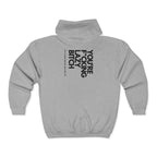 Drip WRTX Zip Hoodie — "You're F***ing Lazy Bitch" Bold Back Print