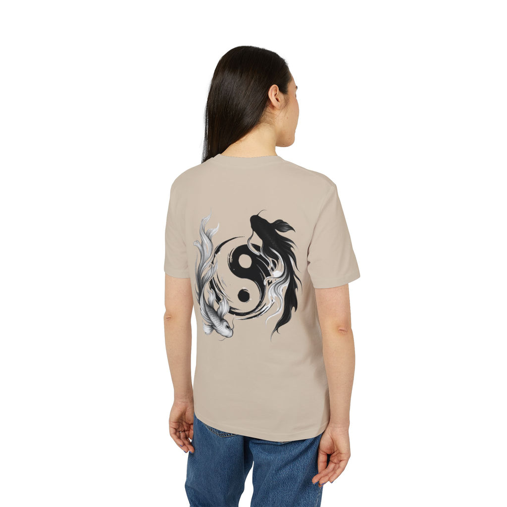 Koi Yin-Yang Wave T-Shirt — Japanese Wave & Red Sun Graphic Tee