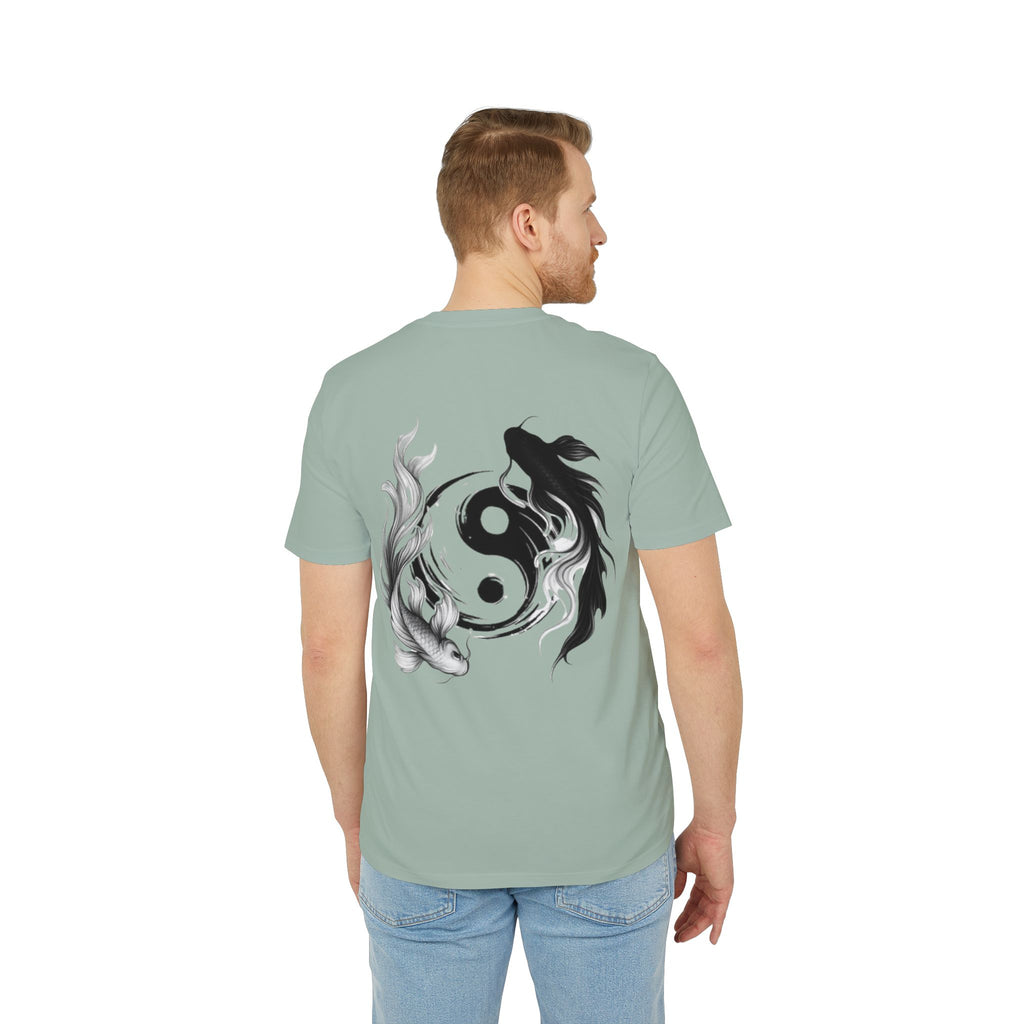 Koi Yin-Yang Wave T-Shirt — Japanese Wave & Red Sun Graphic Tee
