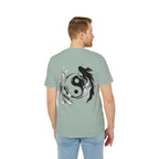 Koi Yin-Yang Wave T-Shirt — Japanese Wave & Red Sun Graphic Tee