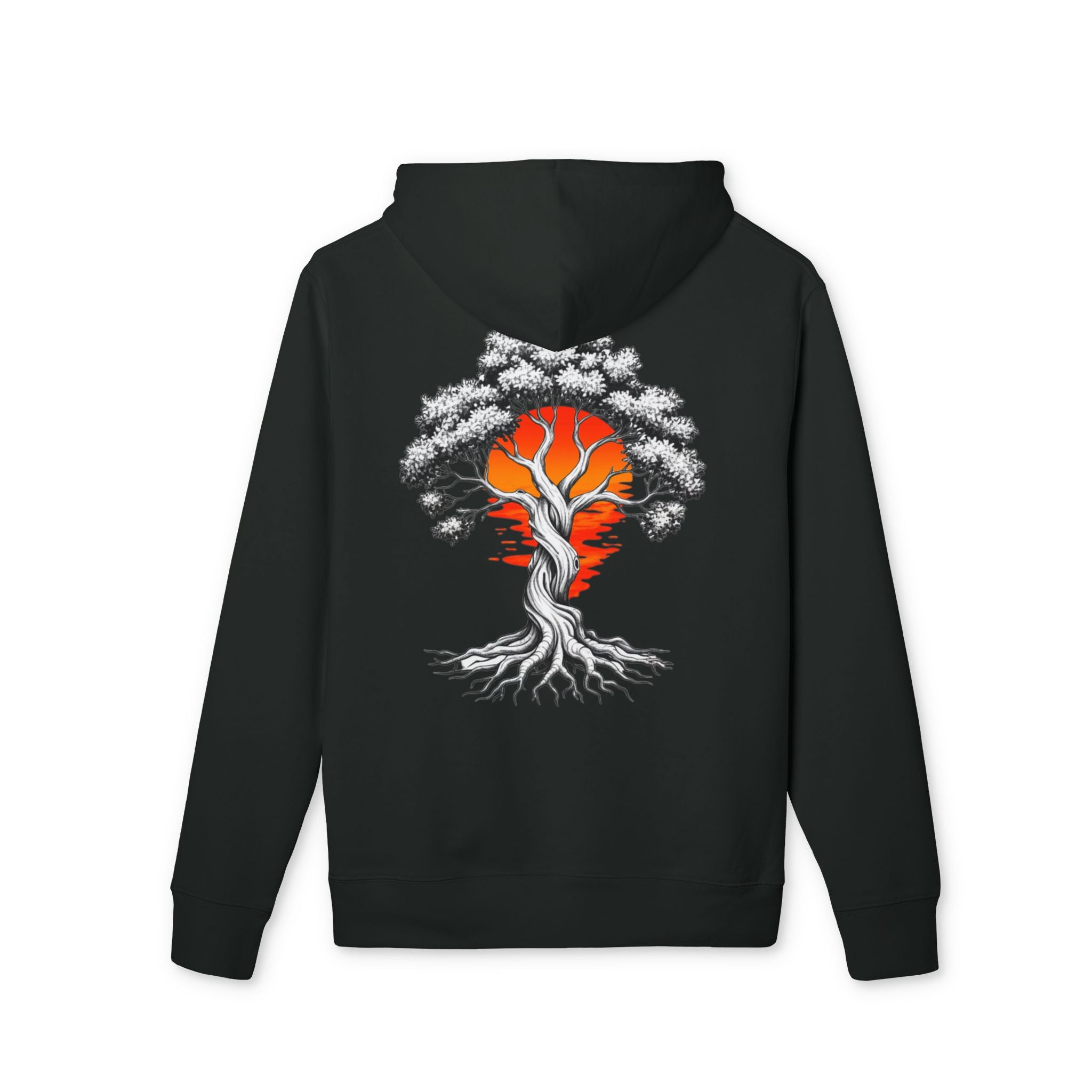 Bonsai Sunset Hoodie — Tree of Life Graphic Pullover
