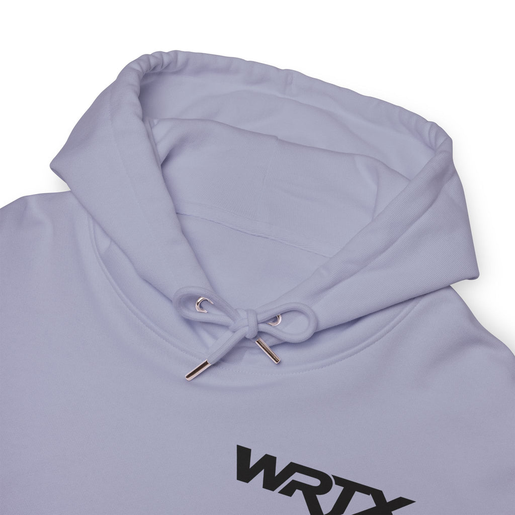 WRTX Graffiti Logo Hoodie — White Streetwear Pullover with Back Graphic