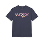 Floral WRX Tee — Oversized White Graphic T‑Shirt with Bouquet Back Print