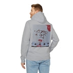 WRTX Graffiti Logo Hoodie — White Streetwear Pullover with Back Graphic