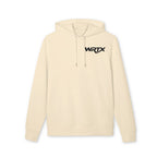 WRTX Graffiti Logo Hoodie — White Streetwear Pullover with Back Graphic