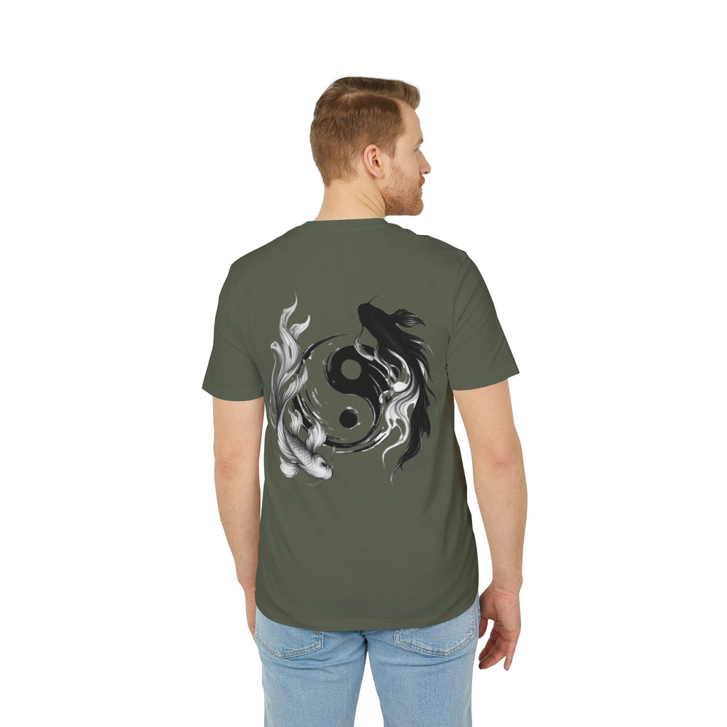 Koi Yin-Yang Wave T-Shirt — Japanese Wave & Red Sun Graphic Tee