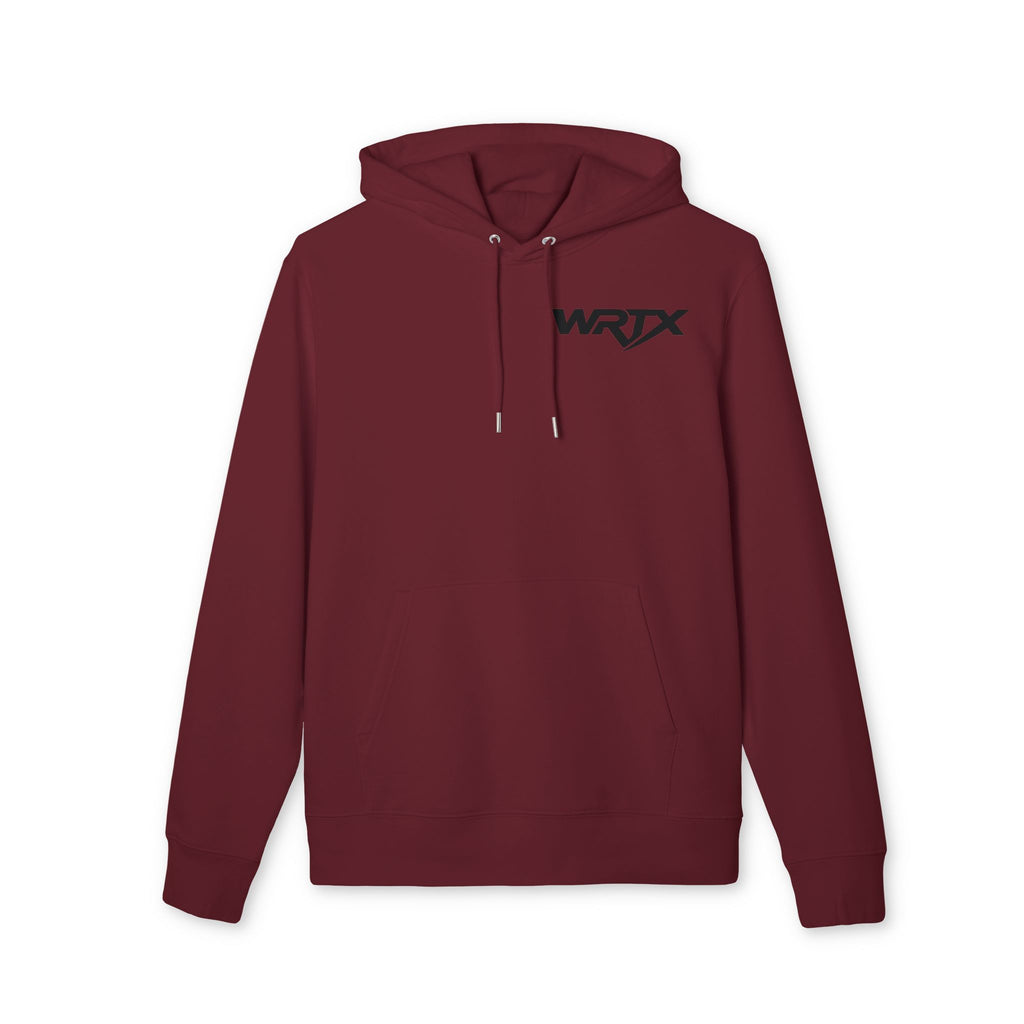 WRTX Graffiti Logo Hoodie — White Streetwear Pullover with Back Graphic