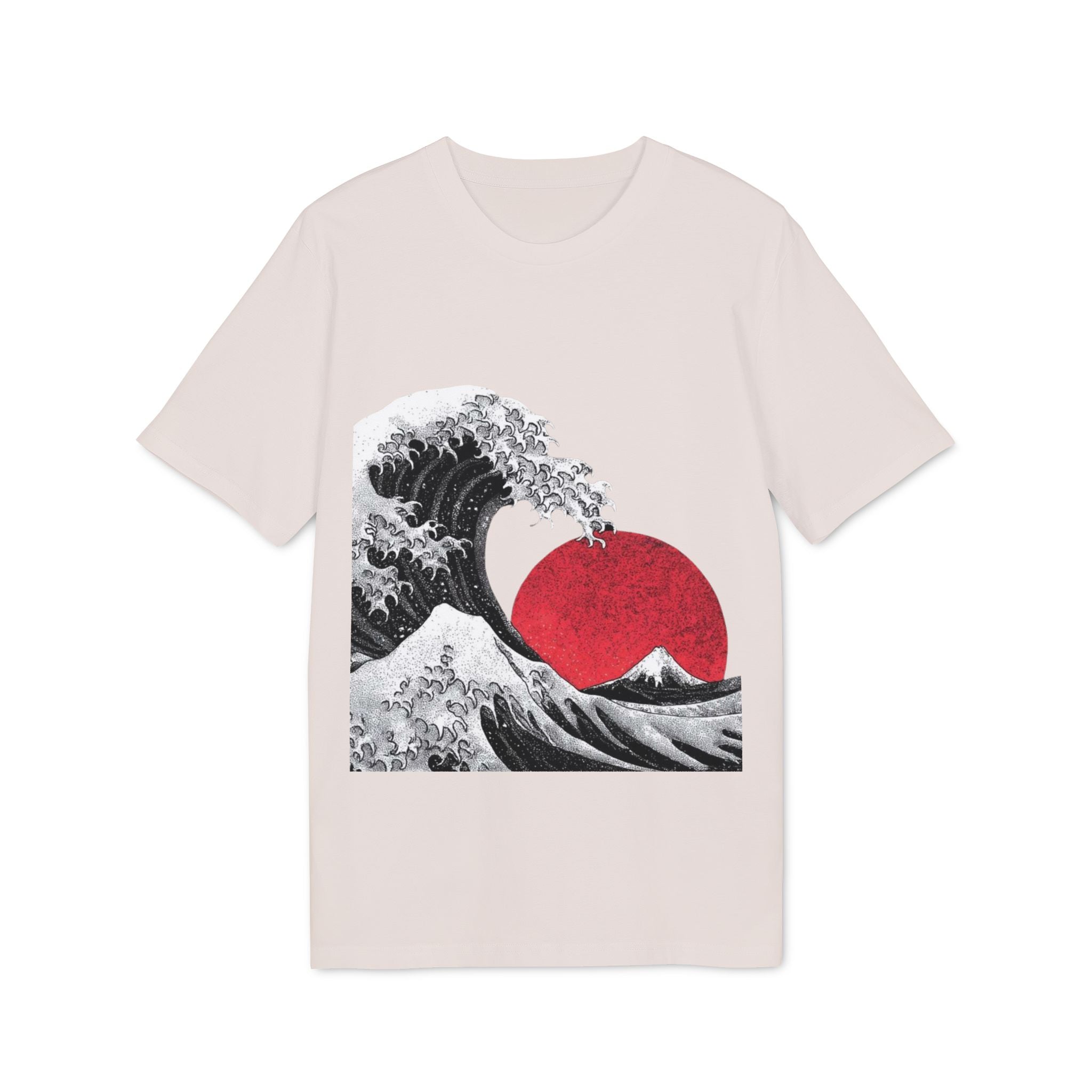 Koi Yin-Yang Wave T-Shirt — Japanese Wave & Red Sun Graphic Tee