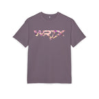 Floral WRX Tee — Oversized White Graphic T‑Shirt with Bouquet Back Print