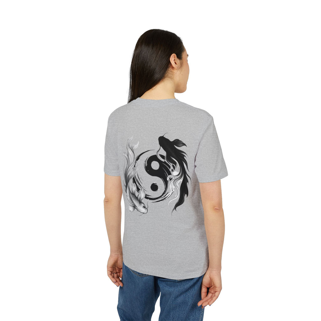 Koi Yin-Yang Wave T-Shirt — Japanese Wave & Red Sun Graphic Tee