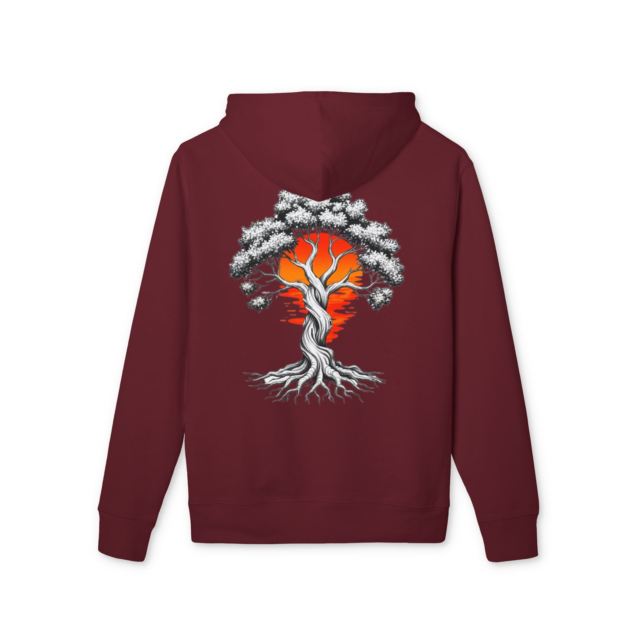 Bonsai Sunset Hoodie — Tree of Life Graphic Pullover