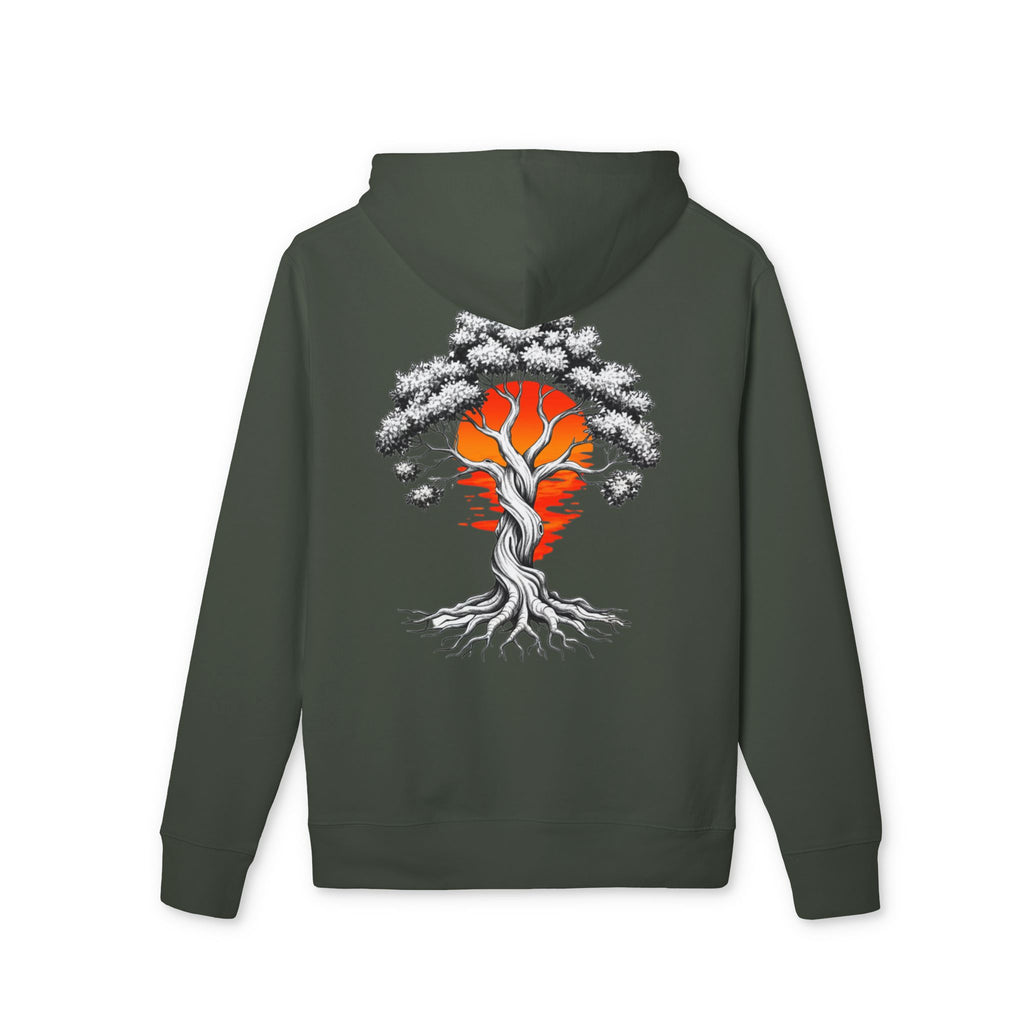 Bonsai Sunset Hoodie — Tree of Life Graphic Pullover