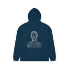 Abstract Drip Logo Hoodie — WNTX Graphic Back Portrait Streetwear