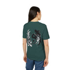 Koi Yin-Yang Wave T-Shirt — Japanese Wave & Red Sun Graphic Tee