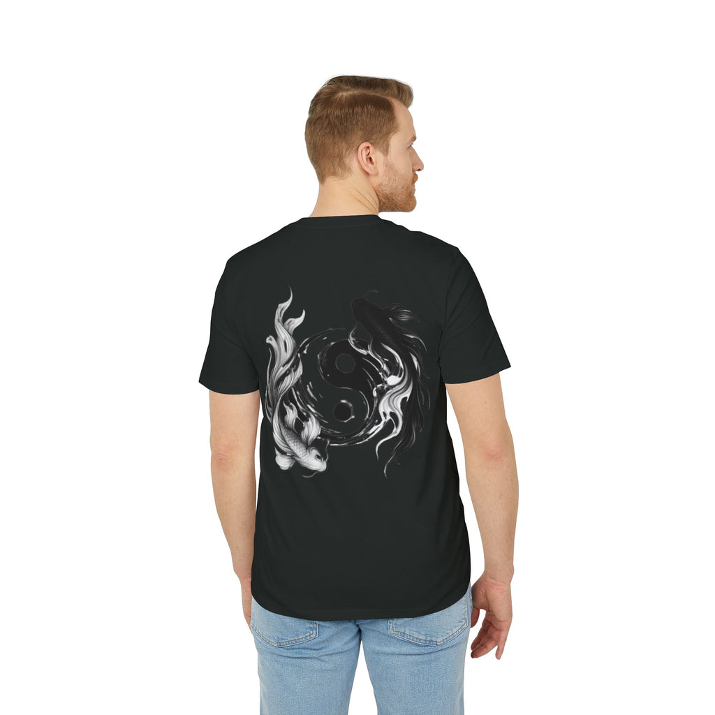 Koi Yin-Yang Wave T-Shirt — Japanese Wave & Red Sun Graphic Tee