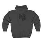Drip WRTX Zip Hoodie — "You're F***ing Lazy Bitch" Bold Back Print