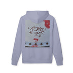 WRTX Graffiti Logo Hoodie — White Streetwear Pullover with Back Graphic